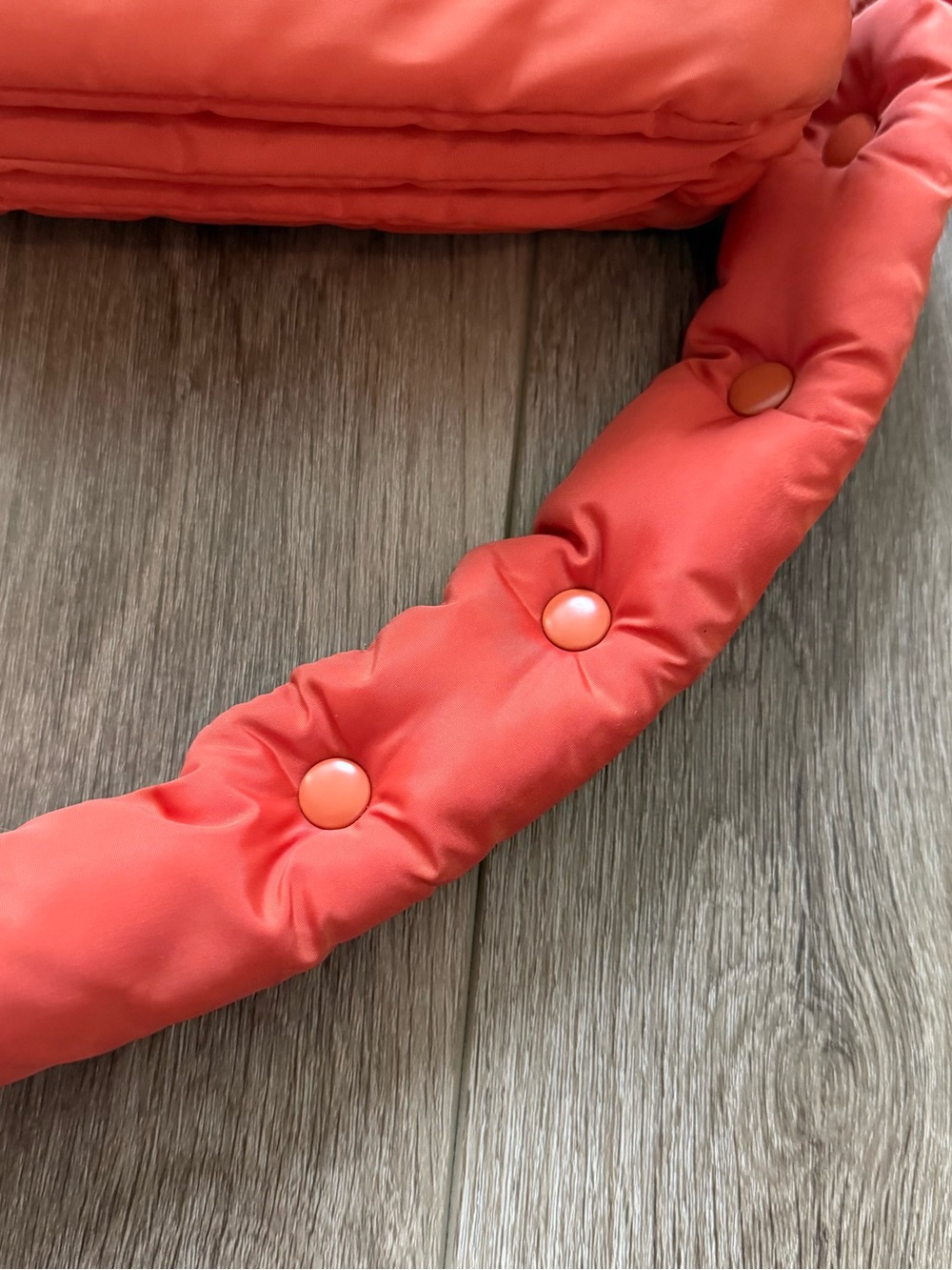 Dagne Dover Quilted Crossbody Bag - Coral Orange - Picture 3 of 5